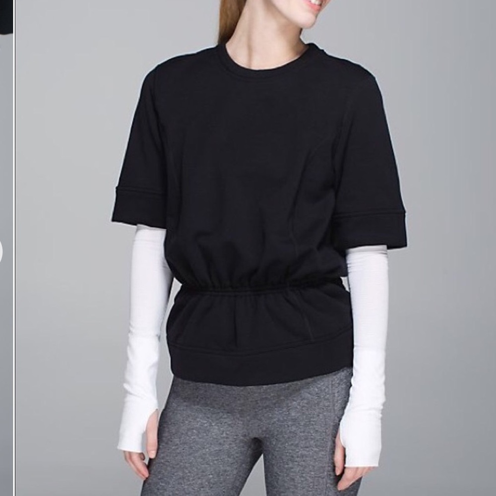 Lululemon Peplum Pullover Black